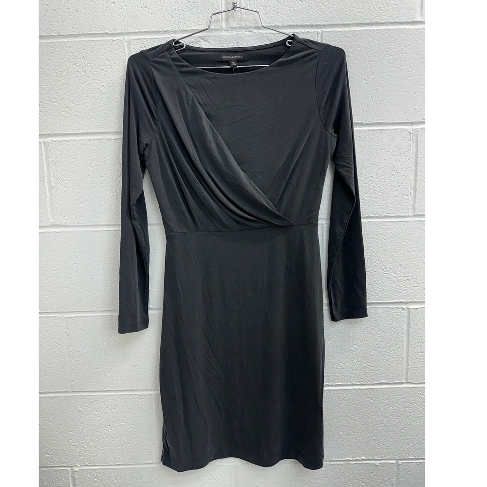 Banana Republic Sandwash Modal Twist Front T-shirt Dress / Women's Small